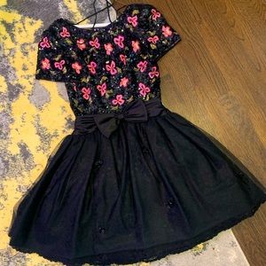 Victoria Royal LTD Vintage Sequin Bow Dress Size 2